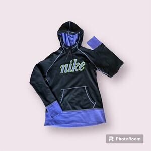 Nike Therma-Fit All Time Script Fleece Hooded Sweatshirt / Hoodie Women's Sz M